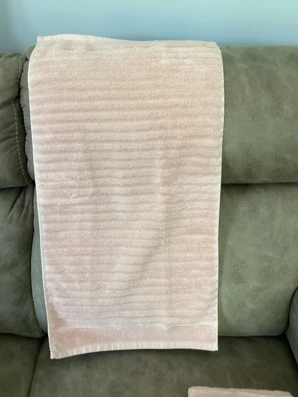 Charisma luxury peachy pink towels like new costco